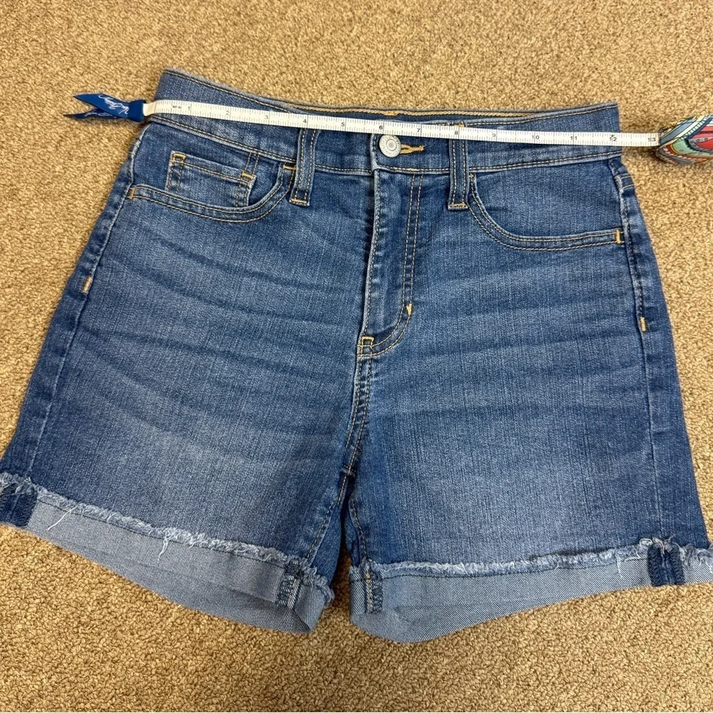 Old Navy: Girls Cuffed Blue Denim Shorts, Size 12